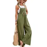 Damen Latzhose – Oversize Baggy Jumpsuit, Bequeme Trägerhose, Loose Fit Overall, Casual Sommerhose mit Trägern