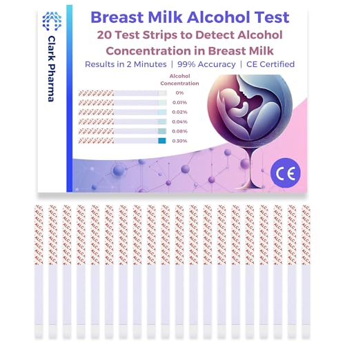 20er Pack Muttermilchalkohol-Test Teststreifen zur Erkennung der Alkoholkonzentration in der Muttermilch