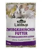 Dehner Zwergkaninchenfutter | Kaninchenfutter in Markenqualität, Alleinfuttermittel für Kaninchen, Nagerfutter ohne Zuckerzusatz und Konservierungsstoffe |mit Luzerne und Karotte | Adult | 5 kg