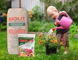 BIOLIT FEIN plus Vulkangesteinsmehl Urgesteinsmehl Milchsäurebakterien Remineralisierung Bodenhilfsstoff Garten Acker Beet Cannabis Dünger (25 kg)