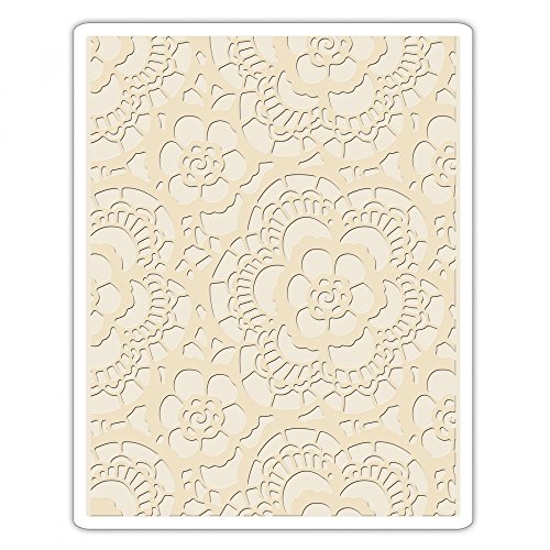 Sizzix Embossing Prägeschablone-Spitze von Tim Holtz, Plastic, Multicolour, 17.5 x 12.4 x 0.5 cm