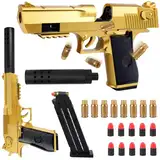 Spielzeug Pistole Kinder, Schaumstoff-Blaster Toy Gun, Spielzeugpistole mit 10 Soft Kugeln, Soft Bullet Gun für Schieß Spiele, Geschenke für Jungen Mädchen Teenager