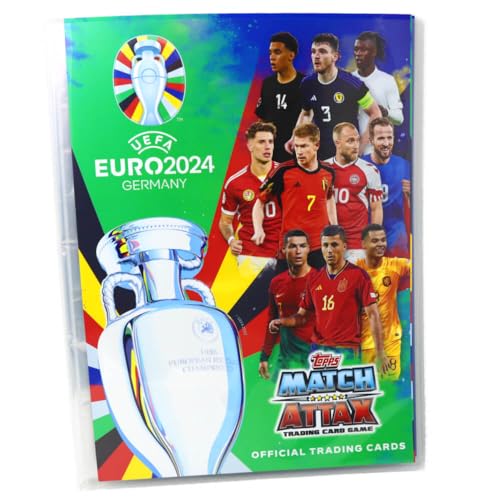 Topps UEFA Euro 2024 Germany Match Attax Karten - EM Sammelkarten - Auswahl (1 Sammelmappe)