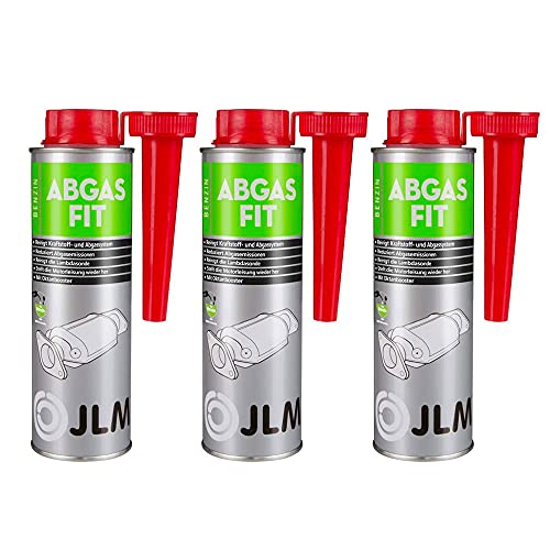 JLM Benzin Abgas Fit/Katalysator Reiniger 3 x 250ml (750ml) | 3er Pack