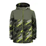 CMP Jungen-Skijacke aus Twill, Olive-Nero, 164