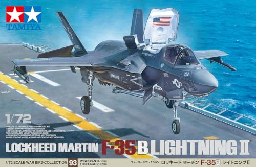 TAMIYA 60793 1:72 F-35B Lightning II - originalgetreue Nachbildung, Plastik Bausatz, Basteln, Modellbausatz, Zusammenbauen, unlackiert