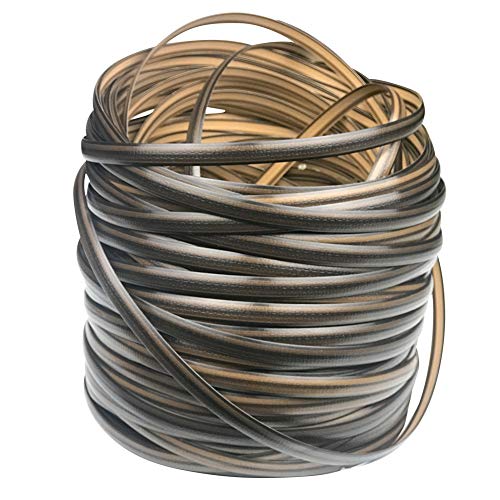 60m-65m Kunststoffgeflechttes Rattan-Reparaturmaterial für Gartenmöbel, langlebiges Korbgeflecht, Sitzbank, Tisch, Set (Kaffee B)