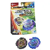 BEYBLADE Hasbro Hasbro Burst QuadDrive Wrath Fafnir F7 und Berserk Linwyrm L7 Kreisel Doppelpack – 2 Battling Game Top Spielzeug für Kinder ab 8 Jahren