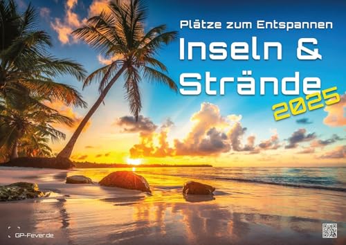 Inseln & Strände - Plätze zum Entspannen - 2025 - Kalender DIN A2: Der Wandkalender mit den schönsten Motiven der Paradiese unserer Welt für das Jahr ... extragroßen Format DIN A2 (ca. 60 x 42 cm)!