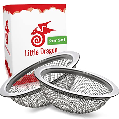 Little Dragon® Shisha Sieb für Tonkopf & Steinkopf perfekt geeignet - Shisha Kopf Sieb 16+22mm Set aus 100% rostfreien Edelstahl - Kopfsieb spart Tabak und erhöht den Durchzug - Shisha Zubehör