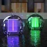 Eletorot Solar Schwimmende Pool Beleuchtung, Pool Zubehör Teichbeleuchtung, Solar Schwimmkugel Pool Licht Wasserlicht, Multifarbige Deko für Pool, Teich, Garten Blumen(2 Stück)