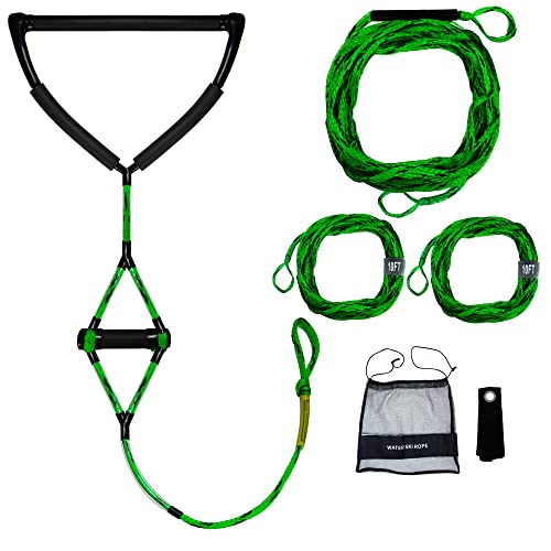 Cyberoctopus Schwimmendes 4-teiliges Wasserskiseil und Griff Combo 22,5 m/75 Ft