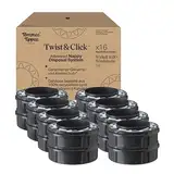 Tommee Tippee Twist & Click Advanced Windelbehälter, Original-Nachfüllkassetten, exklusive 16er-Packung, für einfaches Nachfüllen und ein tolles Preis-Leistungs-Verhältnis (Verpackung kann variieren)