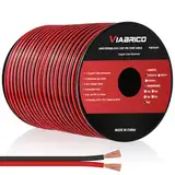 30 Meter 16AWG 2x1,3mm² Elektrischer Draht, 2 Adrig Kabel 5V/12V/24V Stromkabel Kupferummanteltes Aluminium-Kupferkabel,Flexibel und Weich Niedrige Impedanz Verlängerungskabel