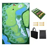 Lembeauty Lässiges Golfspiel Set | Chipping Golf Spielmatte | Golf Practice Putting Matte | Weiches & Haltbares Golf Hitting Pad Für Erwachsene Kinder Indoor Outdoor Golf Training