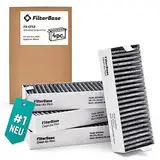 FilterBase® Clean Air Aktivkohlefilter 4 Stück - Filter Set passend für Bosch HEZ9VRCR0 / Siemens HZ9VRCR0 / Neff Z821VR0 / Gaggenau CA282111 oder Constructa CZ9VRCR0 (195 x 75 x 35 mm)