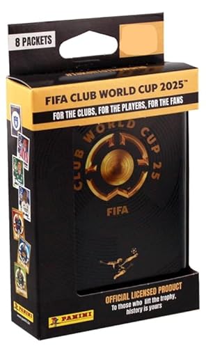 Panini FIFA Club World Cup 2025 – Sticker CLASSIC Tin mit 15 Tüten (je 5 Sticker) – Offizielle Kollektion zur Klub-WM 2025 + Heartforcards® Versandschutz