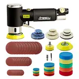 Anesty 25mm 50mm 75mm Druckluft Exzenterschleifer Mini Poliermaschine Auto Polierer Set