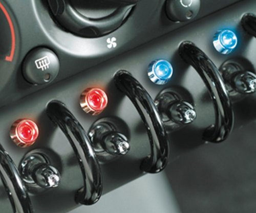 Foliatec LED Control Light chrom - feuer rot Ø = 10mm - 1 Stück