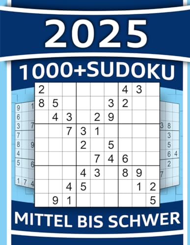 1000+ Sudoku Rätsel für Erwachsene: Mittel bis Schwer Sudoku Block mit Lösungen und Hinweisen als Hilfe | Rätsel Buch mit 504 Mittelschwere und 504 schwere Sudoku-Rätsel (SENIORTASSE PUZZLE MASTERY)