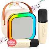 Karaoke Maschine Kinder mit 2 Karaoke Mikrofon Kinder: [Neueste] Kinder Karaoke mit Mikrofon - Karaoke Anlage mit 2 Mikrofonen - Mini Karaoke Set Box - Geschenke für Mädchen, Jungen - Kinder Spielzeug