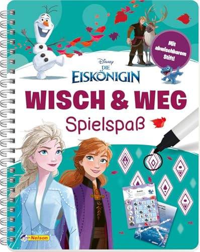 Disney Die Eiskönigin: Wisch & Weg - Spielspaß: Mit abwischbaren Seiten und Stift (ab 4 Jahren) | Buch zum spielerischen Lernen (Disney Die Eiskönigin: Jetzt schon ein Klassiker!)