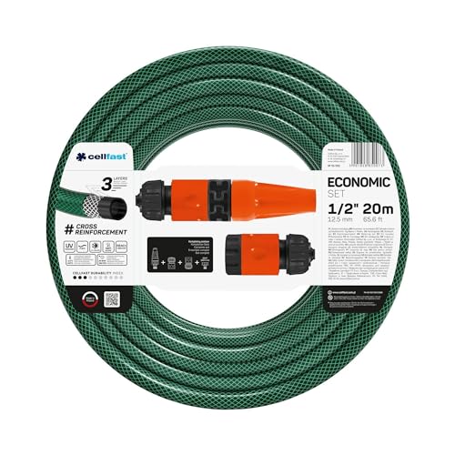 Cellfast 10-100V Gartenschlauch, grün, 1/2"-20m