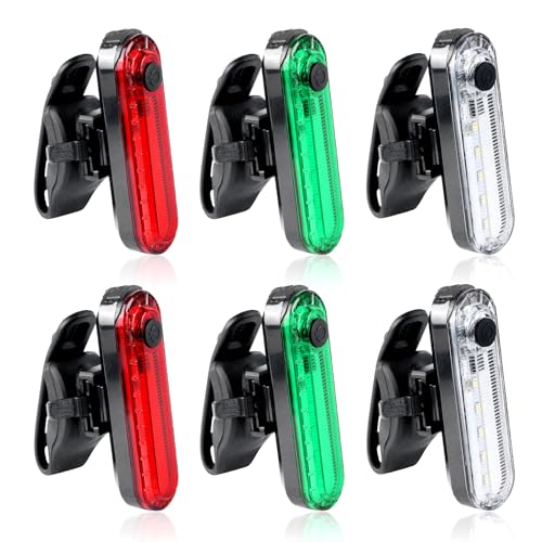 Vegena 6 Stück Navigationslichter Für Boote, Boots Navigationslichter, Boots-Navigationslichter Boots Buglichter 4 Arten Blinkmodus Led Bootslichter Wasserdichte Signalleuchte Für Marine Boot Yacht