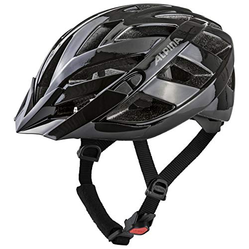 ALPINA PANOMA CLASSIC - Leichter, Optimal Belüfteter Touren Fahrradhelm Mit Optionalen LED-Licht Für Erwachsene, black, 52-57 cm