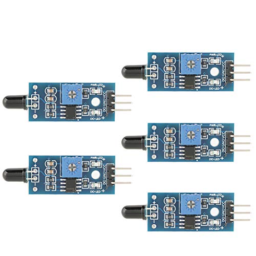 5 Stück IR-Infrarot-Flammensensor-Modul-Detektor Smartsense 3,3 V Bis 5 V Breite Spannung LM393 60 Grad Temperaturerkennung