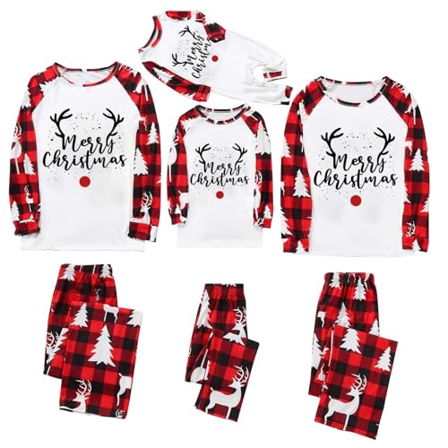 Generisch Weihnachts Pyjama Sets Familie Weihnachtspyjama,Matching Christmas Couple Pyjamas Damen Herren Weihnachten Schlafanzug