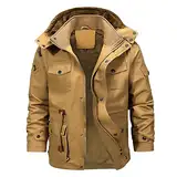 SRZYMJ Mantel Herren Winter Lang Dicker Übergangsmantel Wintermantel Parka Übergangsjacke Leicht Freizeitjacke Outdoorjacke Xxl Funktionsjacke Leicht Softshelljacke Sweatjacke Steppjacke Fleecejacke