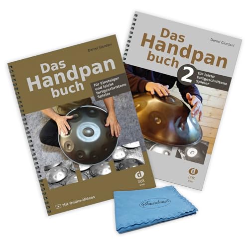 Das Handpanbuch Band 1 u. Band 2 - für Einsteiger und leicht fortgeschrittene Spieler, mit Online-Videos