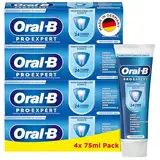 Oral-B Pro-Expert Professioneller Schutz Zahncreme, 24 Stunden Schutz vor Plaque, frischer Minzgeschmack, Made in Germany, Zahnpasta, 4x 75 ml Pack