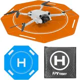 FPVtosky Drohnen-Landeplatz, achteckig, reflektierend, faltbar, tragbar, wasserdicht, 52 cm, Hubschrauber-Landeplatz für DJI Flip/NEO/Mini 4K/Mini 4 Pro/Avata/Air 3S/Mini 3/2 SE Zubehör