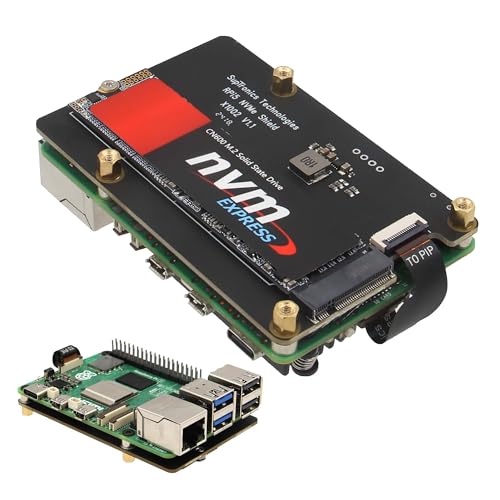 Geekworm X1002 M.2 NVMe SSD Pip PCIe Peripheral Board Bottom Base for Raspberry Pi 5