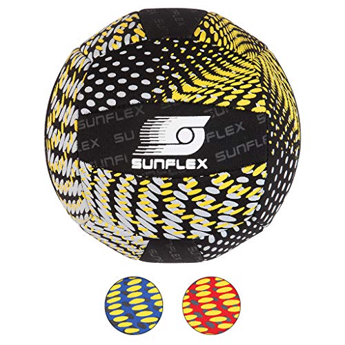 Sunflex Neopren Zubehör Beach und Funball Splash Größe 5 in schwarz | Volleyball weich und leicht für den Strand und das Wasser | extrem robust und für jede Altersgruppe