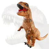 Geerypsy Dinosaurier Aufblasbares Kostüm für Erwachsene Lustiges T-Rex-Kostüm für Halloween Partys Weihnachten Festival