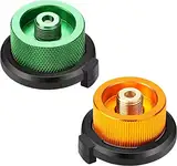 oumuik Gaskartuschen Adapter,2 Stück Gas Adapter Kartusche Gaskartuschen Adapter Set für Campingkocher Brenner Herd-Anschluss