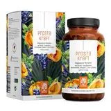 NATURTREU® Prostakraft - 120 vegane Kapseln hochdosiert mit Sägepalmenextrakt (500 mg), Brennnessel, Kürbiskern mit Vitamin E, Zink, Selen - 2 Monatsvorrat