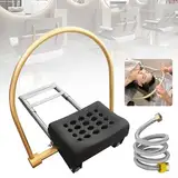 Head Spa Wasserzirkulationsständer, Kopf Spa Shampoo Becken Wasserzirkulation Kit Shampoo Spülstuhl Bett Beweglicher Kopf Massagegerät 360° Verstellbare Head Spa Zubehör Haarbehandlungen
