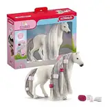 schleich HORSE CLUB Sofia's Beauties 42583 Quarter Horse Stute Spielset - 14-Teiliges Pferdespielzeugset mit Pferd mit Mähne und Zubehör für Fantasievolles Spiel Pferde Spielzeug ab 4