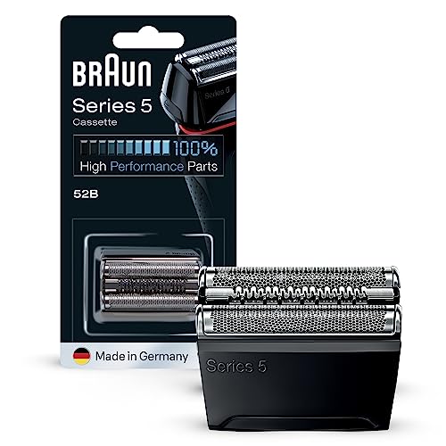 Braun Series 5 Scherkopf, Elektrorasierer Ersatzscherteil für Rasierer Herren, Made in Germany, 52B, schwarz, 1er Pack