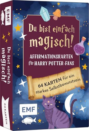 Kartenset: Du bist einfach magisch! Affirmationskarten für Harry Potter-Fans: 64 Karten mit Affirmationen und Impulsen aus der Zauberwelt – Mit positiven Gedanken dein Selbstbewusstsein stärken