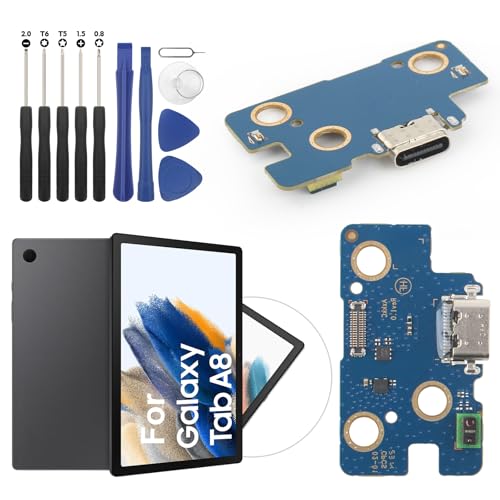 RongZy Ladebuchse Kompatibel mit Samsung Galaxy Tab A8 10.5 SM-X200 USB Dock Connector für Samsung Galaxy Tab A8 10.5 SM-X200 Flexkabel Ladeport Ladebuchse Ersatz