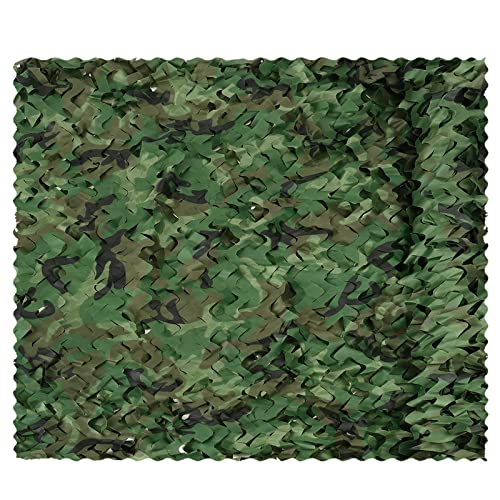 Sensong Tarnnetz Camouflage Netz Woodland 1.5 x 7 M Armee Tarnung Net für Deko Waldlandschaft Jagd Sichtschutz Sonnenschutz Outdoor Camping Garten