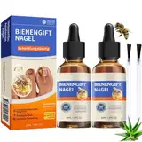 2 Stück Furzero Bienengift Nagelserum, Furzero Bienengift Nagel, Natürliches Bienengift Nagelserum, Bienengift Tropfen, Nagelwachstums- Und Reparaturserum