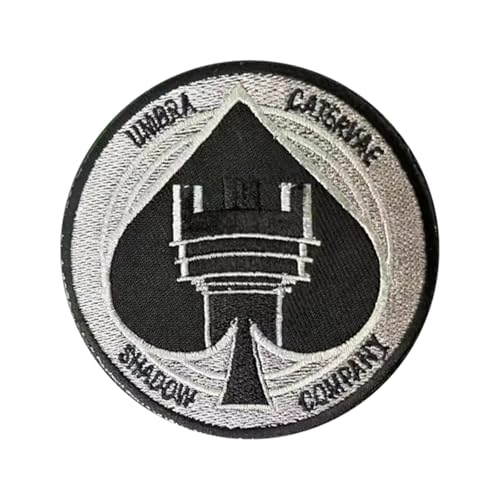 Call of Duty Shadow Company Umbra-Aufnäher, 8 cm, bestickter Klettverschluss, Militär-Aufnäher für Kleidung, Rucksäcke, Uniform, Veteranenunterstützung, 1 Stück