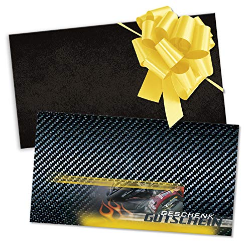 GESCHENKGUTSCHEINcom 10 Stk. Gutscheine mit Umschlag und Schleife. Geschenkgutscheine für Motorräder Motorradgeschäft Motorradhandel. SP1219