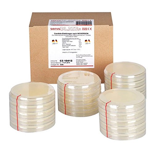 Servoplate C3 10412 Nährböden, Candida Elektiv Agar nach Nickerson (20-er Pack)